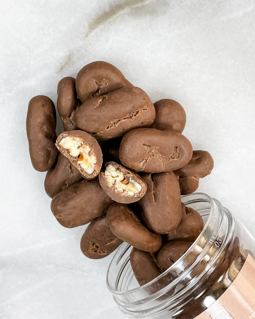 Keto  Coffee Chocolate Covered Pecans