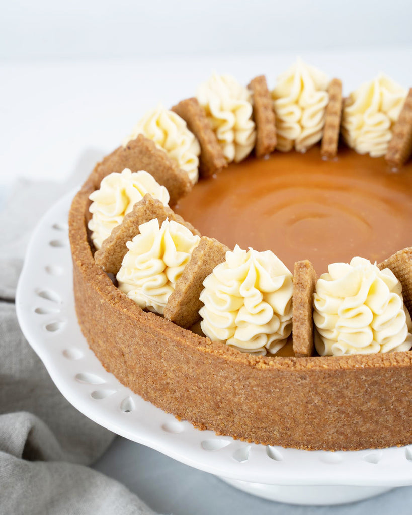 Keto Baked Speculoos Cheesecake