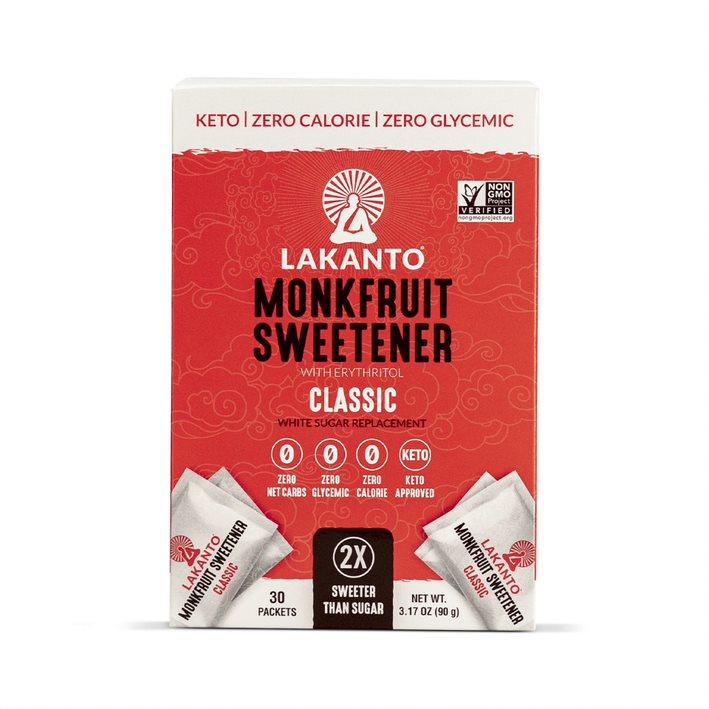 Lakanto, Monkfruit Sweetener,Classic, 30 Packets